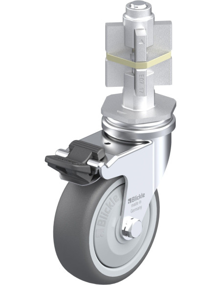 Pasukamas poliuretano ratukas su stabdžiais LRA-PATH