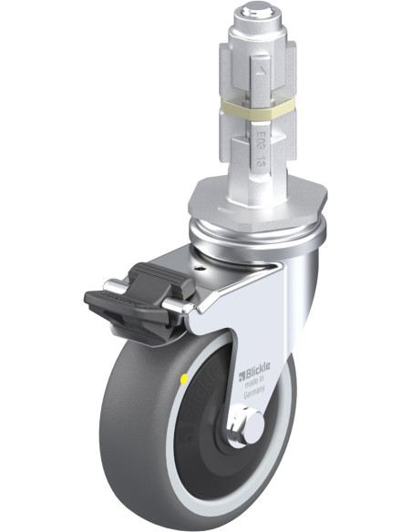 LRA-PATH 75KF-FI-ELS-E03 antistatinis ratukas su stabdžiais