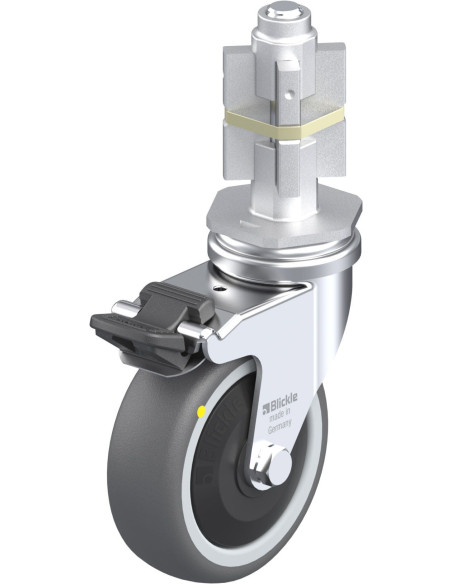 LRA-PATH 75KF-FI-ELS-E05 antistatinis ratukas su stabdžiais