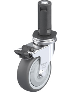 Poliuretano pasukamas ratukas su stabdžiais LRA-PATH