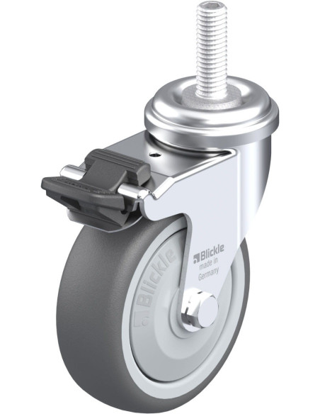 LRA-PATH 75KF-FI-GS10 poliuretano ratukas su stabdžiais