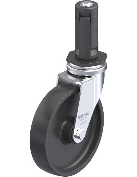 LRA-POA 102G-ER03 - Sintetinis pasukamas ratukas 100 mm