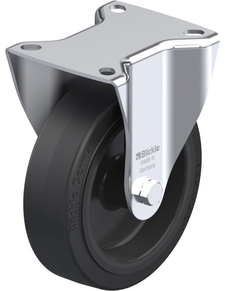 B-POEV 125G fiksuotas ratukas dengtas guma