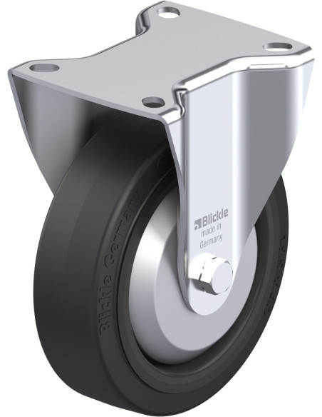 B-POEV 125G-FA fiksuotas ratukas dengtas guma