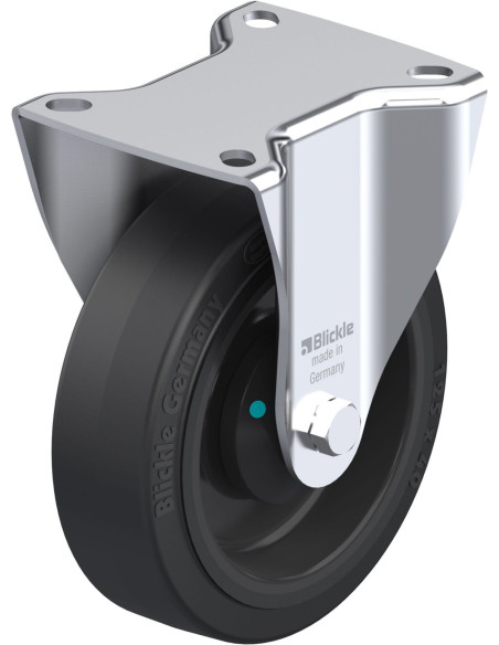 B-POEV 125KAD fiksuotas ratukas dengtas guma