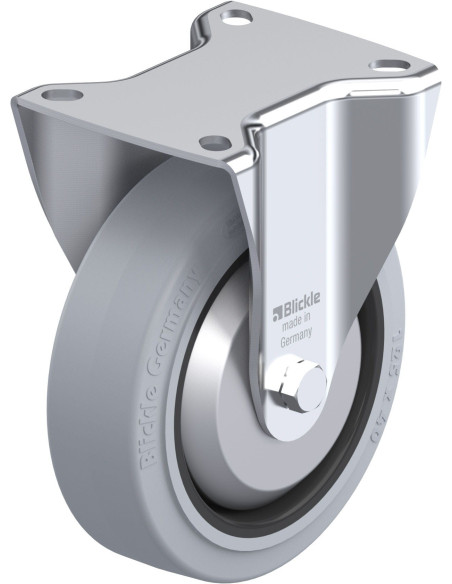 B-POEV 125KAD-SG-FA fiksuotas ratukas dengtas guma