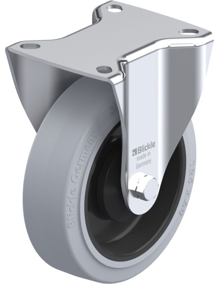 B-POEV 125KA-SG fiksuotas ratukas dengtas guma