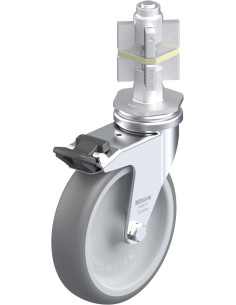 LRA-TPA 100G-FI-E07 pasukamas guminis ratukas su stabdžiais