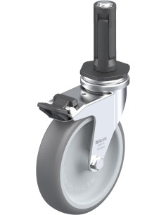 LRA-TPA 100G-FI-ER02 pasukamas guminis ratukas su stabdžiais