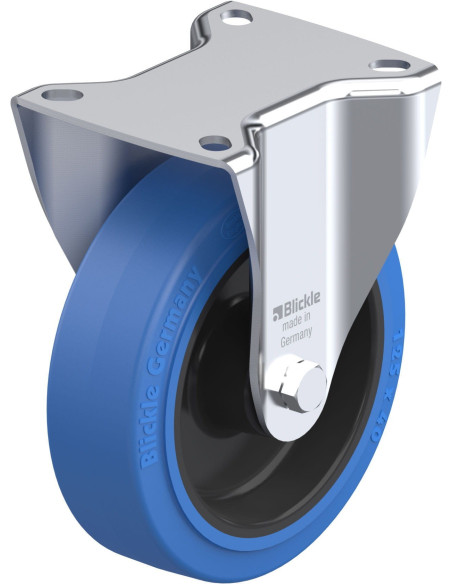 B-POEV 125R-SB fiksuotas ratukas dengtas guma