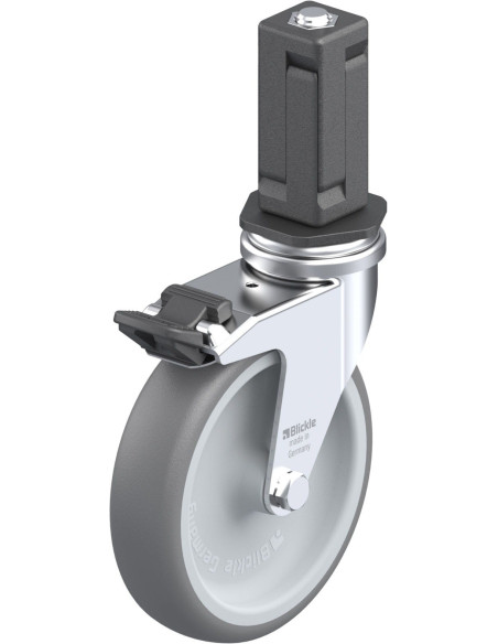 LRA-TPA 100G-FI-EV04 - 100 mm guminis pasukamas ratukas su