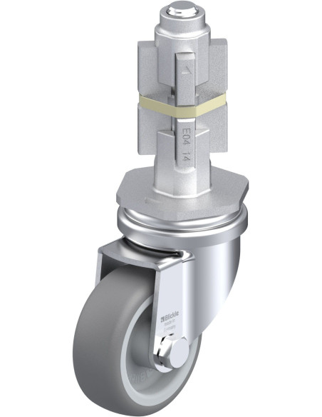 LRA-TPA 50G-E04 pasukamas ratukas su guma, 50 mm