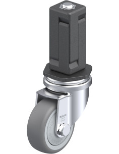 LRA-TPA 50KF-EV04 - 50 mm guminis pasukamas ratukas