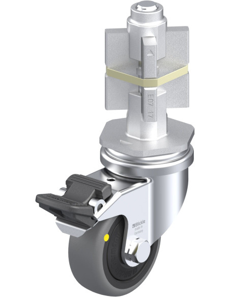 LRA-TPA 50KF-FI-ELS-E07 antistatinis ratukas su stabdžiais