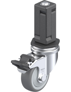 LRA-TPA 50KF-FI-EV04 pasukamas guminis ratukas su stabdžiais