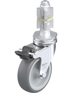 LRA-TPA 75G-FI-E04 pasukamas guminis ratukas su stabdžiais