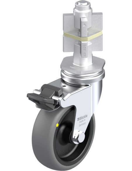 LRA-TPA 75G-FI-ELS-E07 antistatinis ratukas su stabdžiais