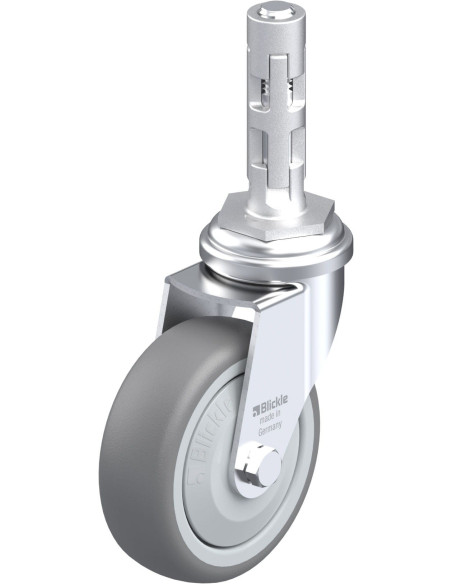 LRA-TPA 75KF-E01 pasukamas ratukas su guma, 75 mm