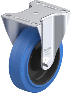 B-POEV 160R-SB fiksuotas ratukas dengtas guma