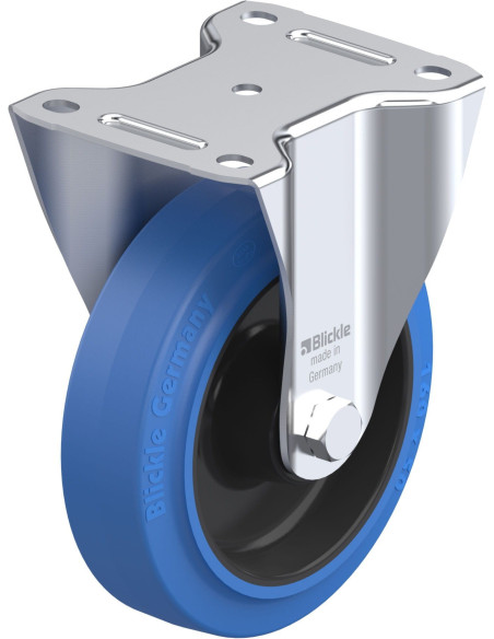 B-POEV 160R-SB fiksuotas ratukas dengtas guma