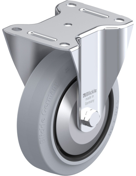 B-POEV 160R-SG-FA fiksuotas ratukas dengtas guma