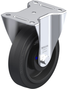 B-POEV 160XKA fiksuotas ratukas dengtas guma