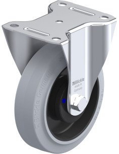 B-POEV 160XKA-SG fiksuotas ratukas dengtas guma