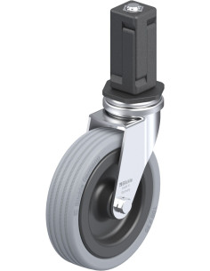 LRA-VPA 100G-EV04 pasukamas ratukas su guma, 100 mm