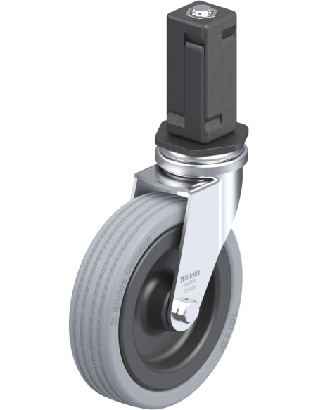 LRA-VPA 100G-EV04 pasukamas ratukas su guma, 100 mm