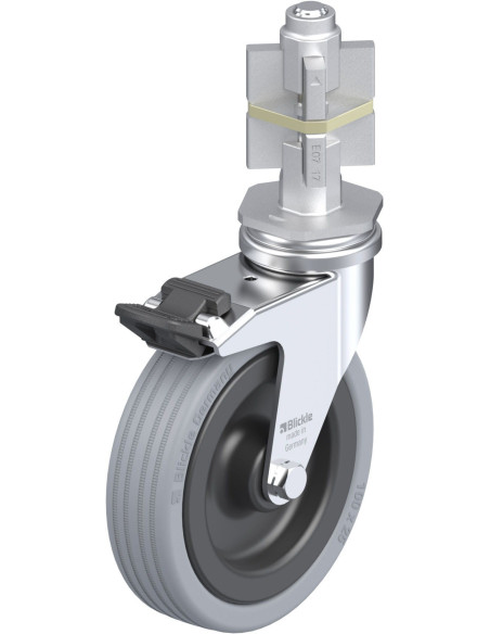 LRA-VPA 100G-FI-E07 - 100 mm guminis pasukamas ratukas su