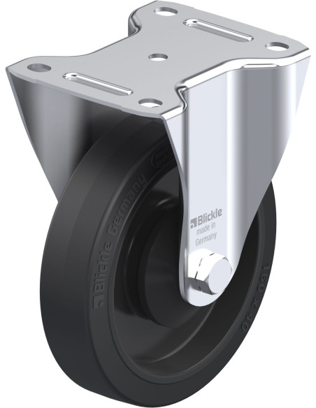 B-POEV 161KA fiksuotas ratukas dengtas guma