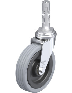 LRA-VPA 100K-E01 pasukamas ratukas su guma, 100 mm