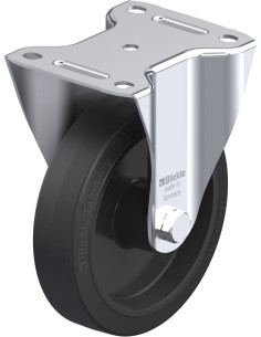 B-POEV 161XR fiksuotas ratukas dengtas guma