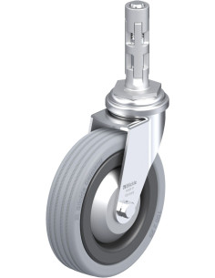 LRA-VPA 100K-FA-E01 pasukamas ratukas su guma, 100 mm