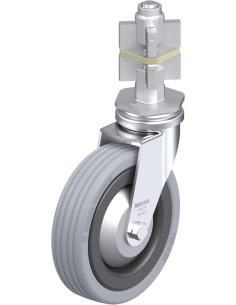 LRA-VPA 100K-FA-E07 pasukamas ratukas su guma, 100 mm