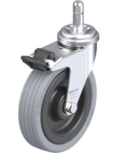 LRA-VPA 100K-FI-ES pasukamas guminis ratukas su stabdžiais