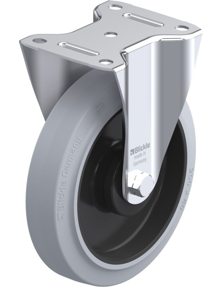 B-POEV 200KA-SG fiksuotas ratukas dengtas guma