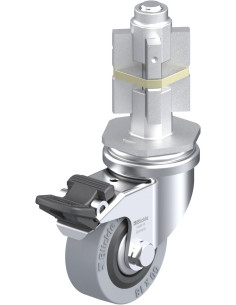 LRA-VPA 50G-FI-FA-E05 - 50 mm guminis pasukamas ratukas su