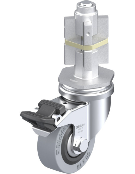 LRA-VPA 50G-FI-FA-E05 - 50 mm guminis pasukamas ratukas su