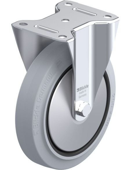 B-POEV 200XR-SG-FA fiksuotas ratukas dengtas guma