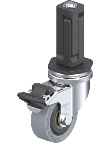 LRA-VPA 50K-FI-EV03 - 50 mm guminis pasukamas ratukas su