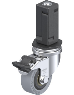 LRA-VPA 50K-FI-EV04 pasukamas guminis ratukas su stabdžiais