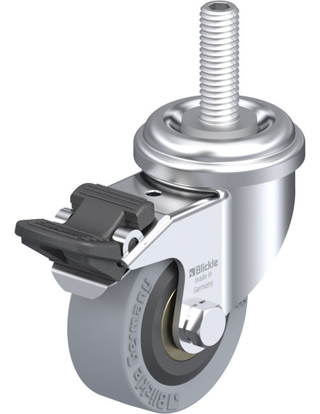 LRA-VPA 50K-FI-GS10 - 50 mm guminis pasukamas ratukas su