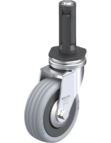 LRA-VPA 75G-FA-ER02 pasukamas ratukas su guma, 75 mm