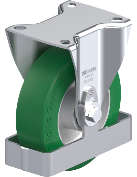 B-ALST 125K-FS poliuretano fiksuotas ratukas 125 mm