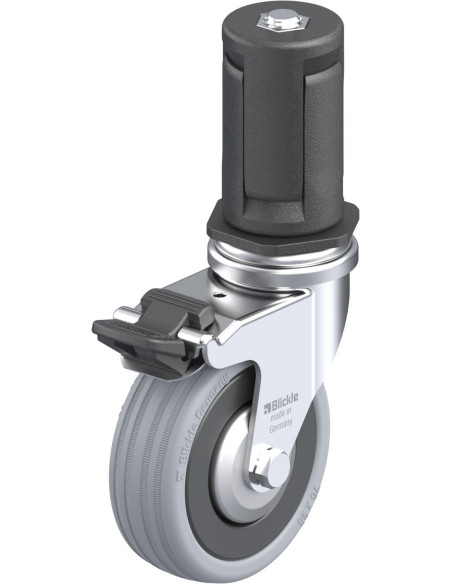 LRA-VPA 75G-FI-FA-ER05 - 75 mm guminis pasukamas ratukas su