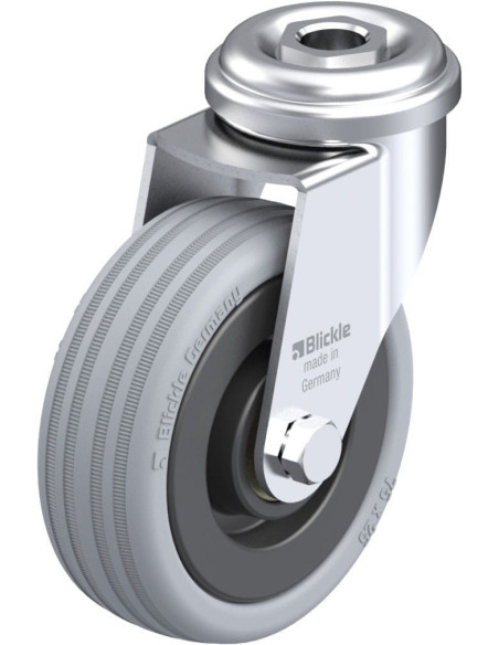 LRA-VPA 75K pasukamas ratukas su guma, 75 mm