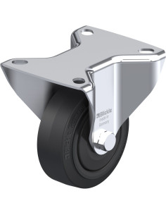 B-POEV 80KF fiksuotas ratukas dengtas guma