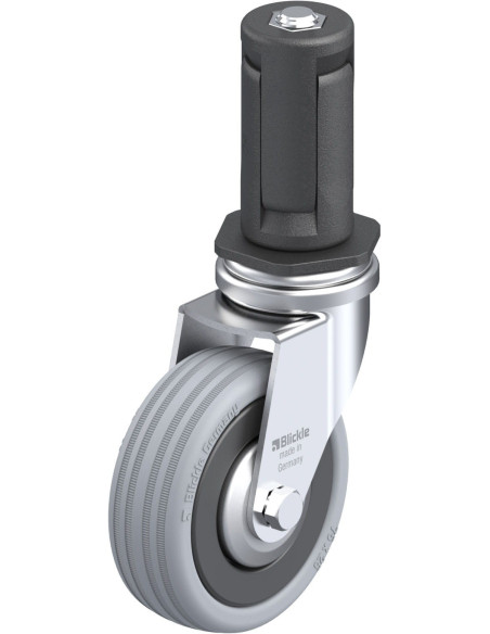 LRA-VPA 75K-FA-ER04 pasukamas ratukas su guma 75 mm