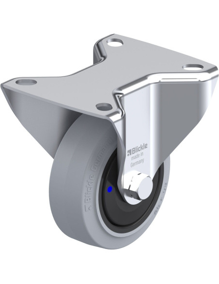 B-POEV 80XKF-SG fiksuotas ratukas dengtas guma